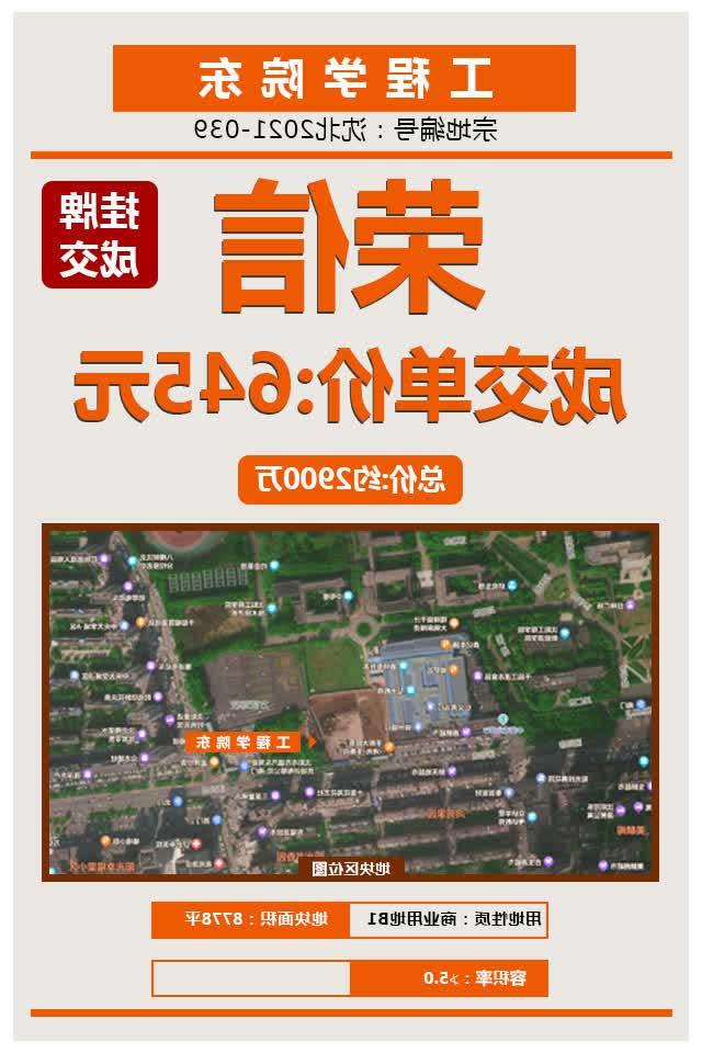 太阳城集团成功摘得工程学院东地块